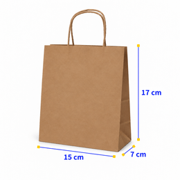 sacola de papel kraft MICRO